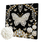 DIY Pearl Painting With Frame - Handmade Self-Adhesive Pearls - Butterfly (25*25cm) C