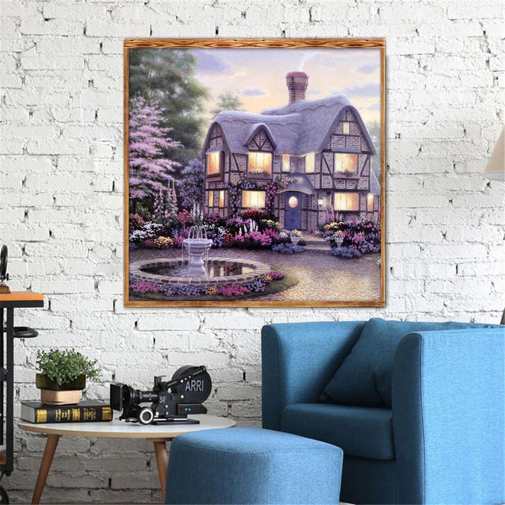 5D DIY Diamond Painting Kit - Partial Round - Lighting Warm House