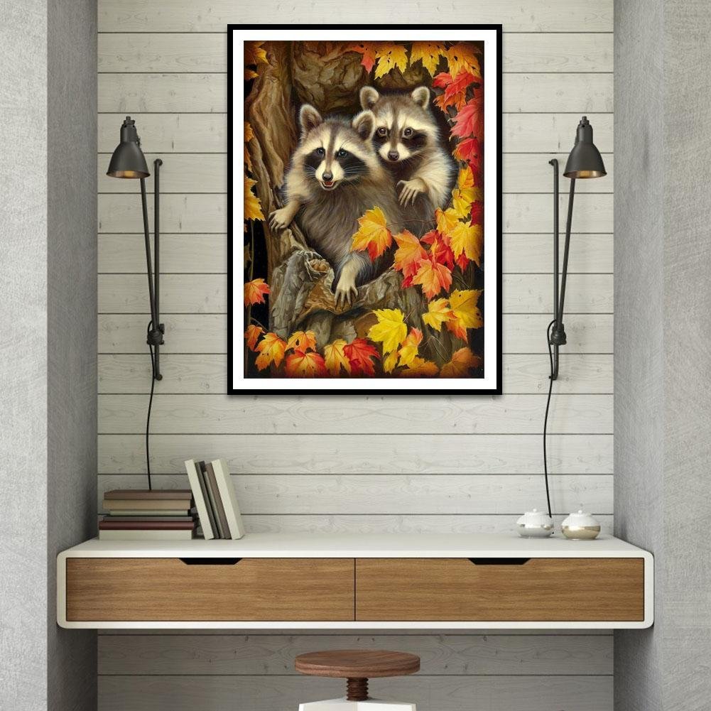Diamond Painting - Full Round - Raccoon