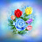 5D Diy Diamond Painting Kit Full Round Beads Flowers