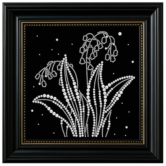 DIY Pearl Painting With Frame - Handmade Self-Adhesive Pearls - Plants (27*27cm)