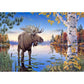 5D Diy Diamond Painting Kit Full Round Beads Rare Animal