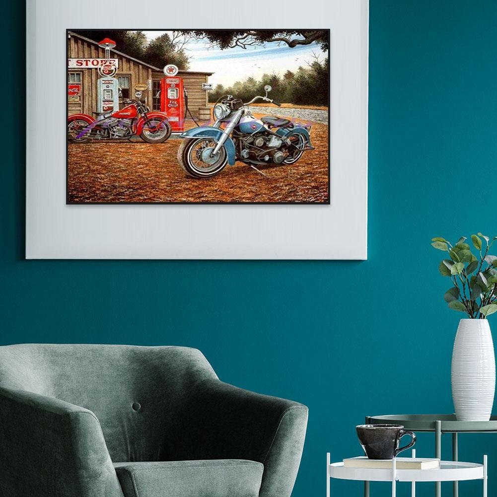 Diamond Painting - Full Round - Motorcycle A