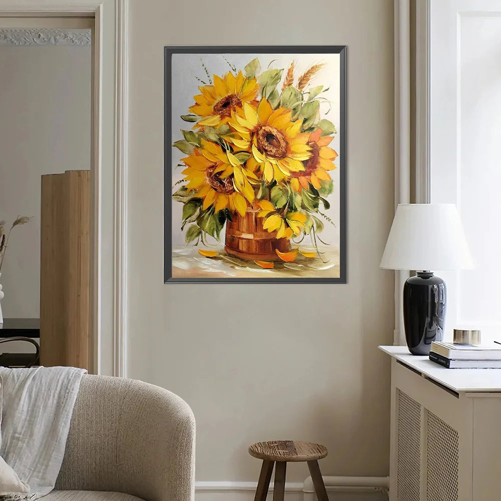 Diamond Painting - Full Round / Square - Sunflower Bouquet