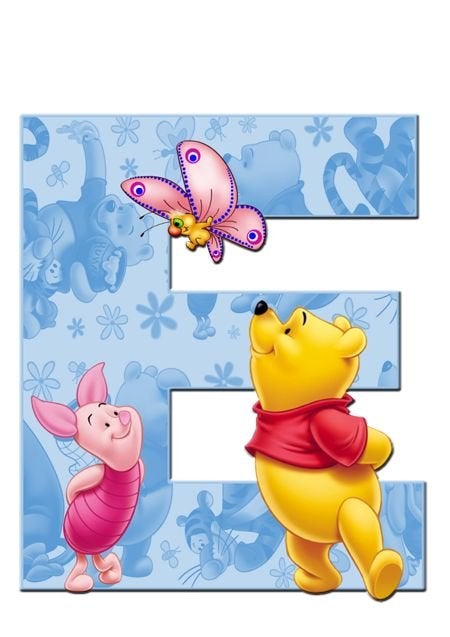 Square Beads Diamond Paintings Art Letter E Winnie The Pooh