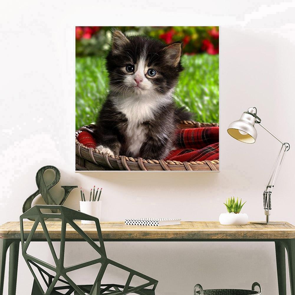 5D DIY Diamond Painting Kit - Full Round - Lovely Cat