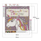 Unicorn Saying Diamond Painting - Full Round - Believe in Your Dreams