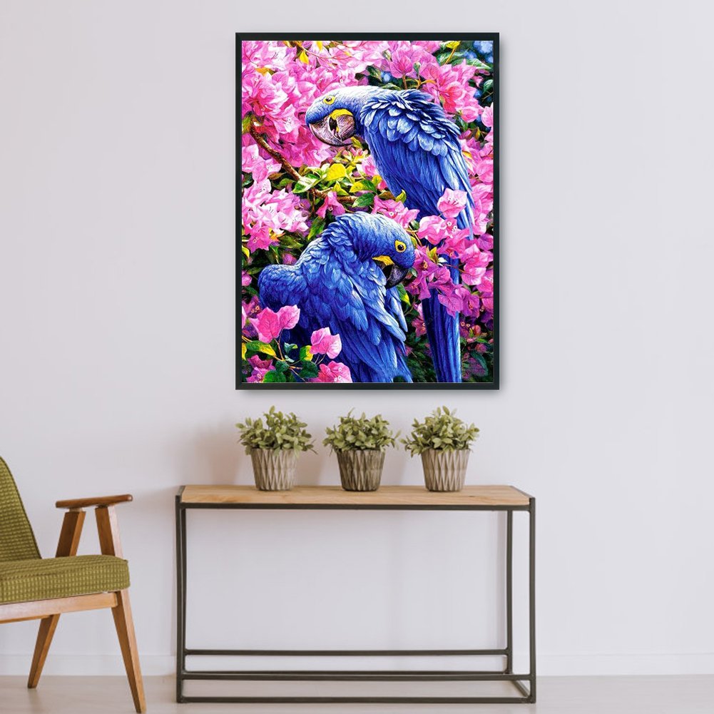 11ct Stamped Cross Stitch - Two Parrots (46*36cm)