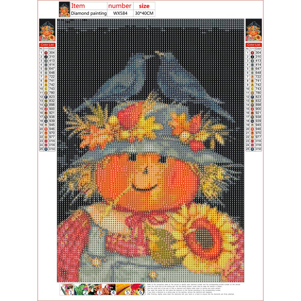 Diamond Painting - Full Round - Scarecrow A