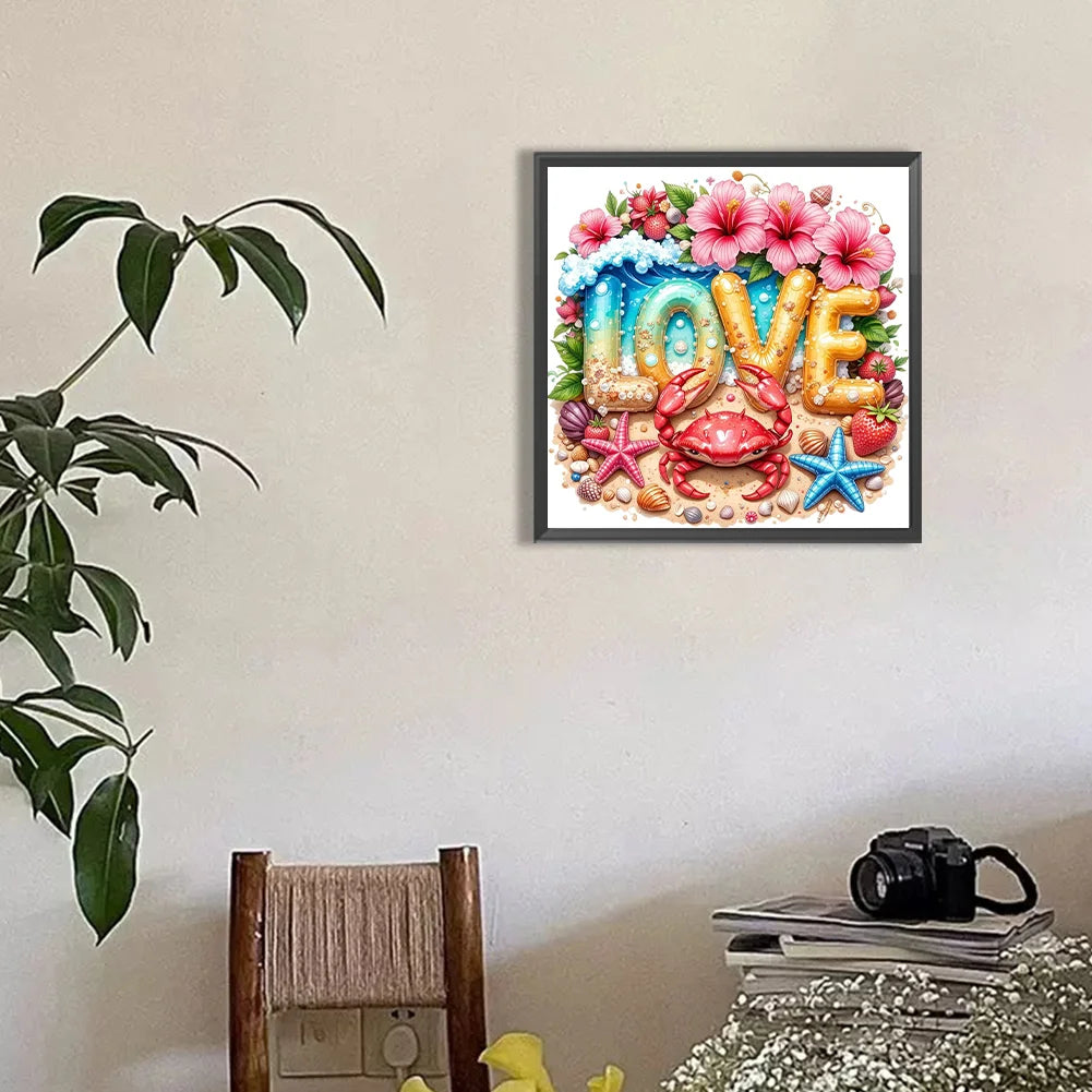 Diamond Painting - Full Round / Square - Love Beach