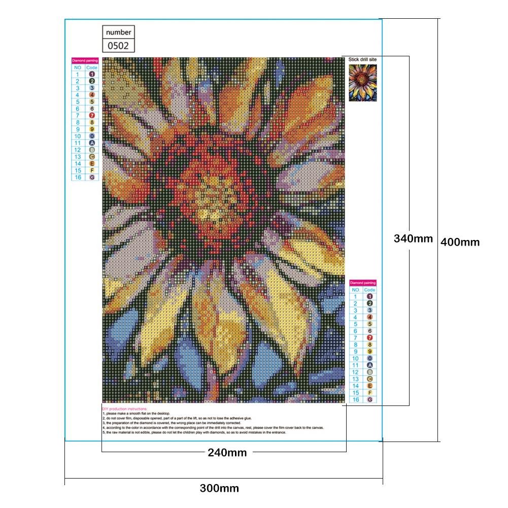 Diamond Painting - Full Round - Sunflower I