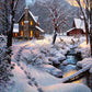 Diamond Painting - Full Round - Snow Day A