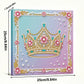 DIY Pearl Painting With Frame - Handmade Self-Adhesive Pearls - Crown (25*25cm)