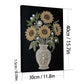DIY Pearl Painting With Frame - Handmade Self-Adhesive Pearls - Sunflower Pearl Vase (30*40cm)