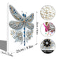 DIY Pearl Painting With Frame - Handmade Self-Adhesive Pearls - Dragonfly(25*25cm) A