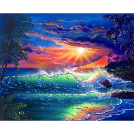 Seascape Paint By Number Oil Painting (40*50cm)