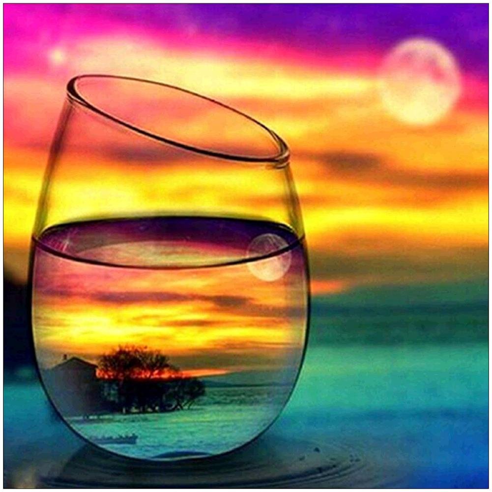 Diamond Painting - Full Round - Cup Landscape