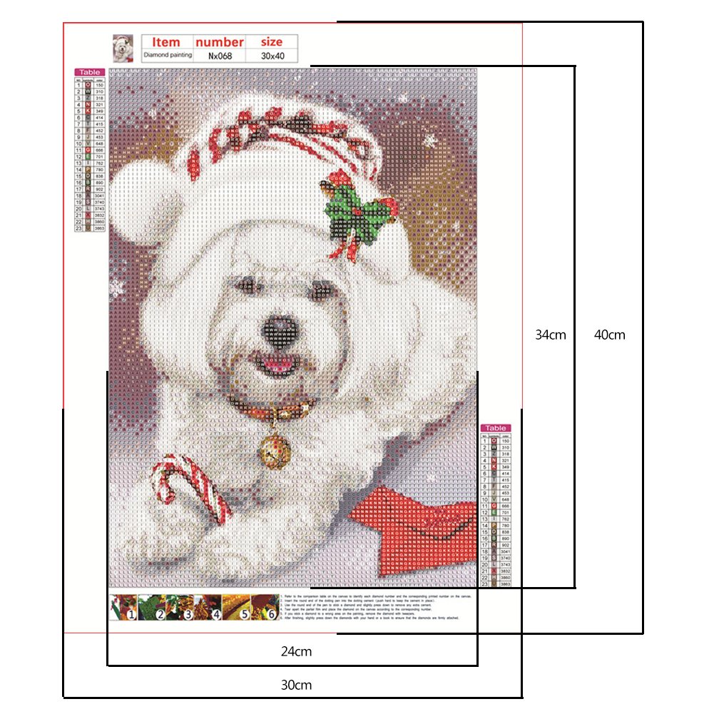 Diamond Painting - Full Round - Dog 22
