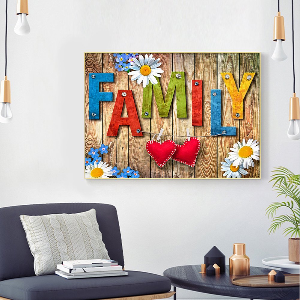 11ct Stamped Cross Stitch - Family (50*36cm)