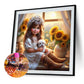 Diamond Painting - Full Round / Square - Girl and Dog