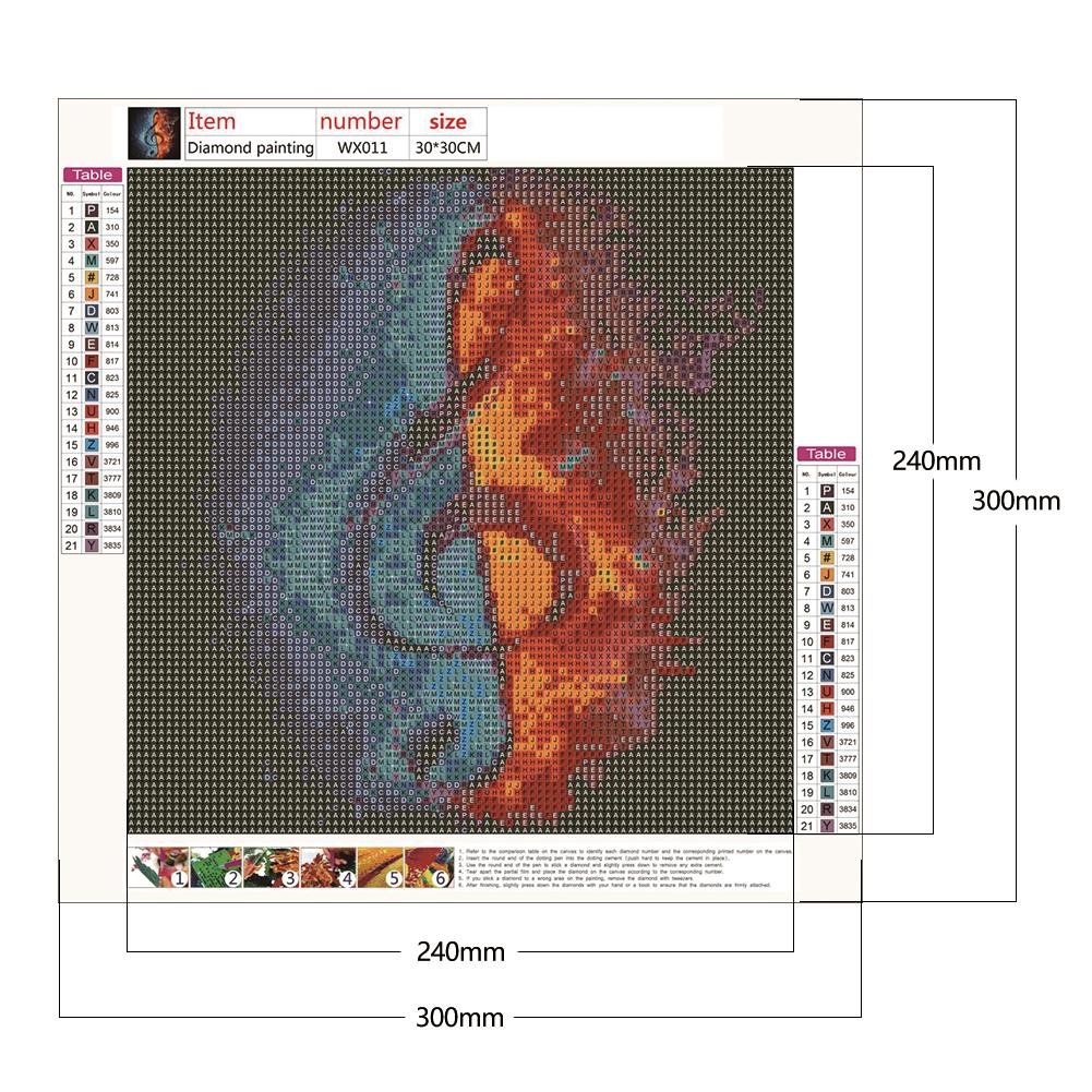 Diamond Painting - Full Round - Musical Note B