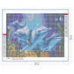 5D DIY Diamond Painting Kit - Full Round - Dolphin D