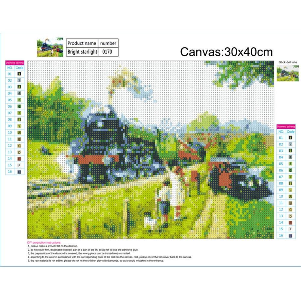 Diamond Painting - Full Round - Country Train