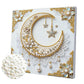 DIY Pearl Painting With Frame - Handmade Self-Adhesive Pearls - Stars and Moon (25*25cm)