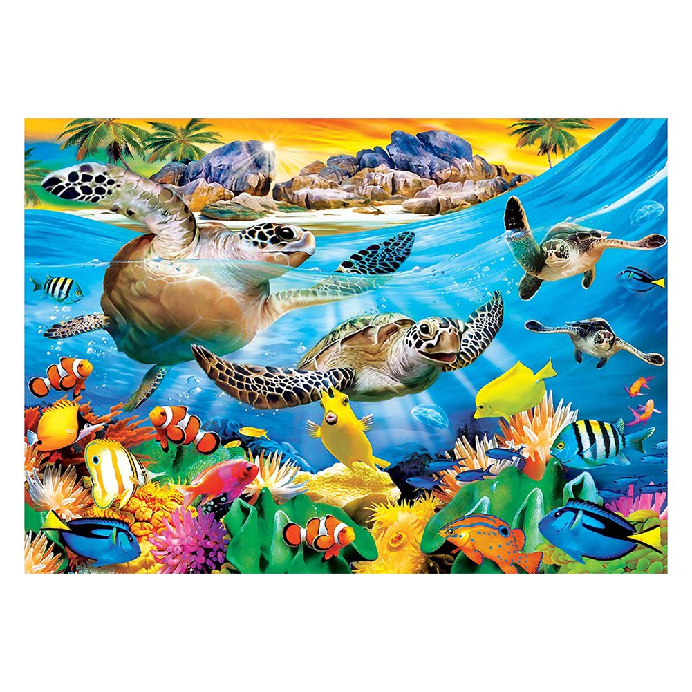 11ct Stamped Cross Stitch Sea Turtle (75*56cm)