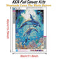 5D DIY Diamond Painting Kit - Full Round - Fantasy Dolphin