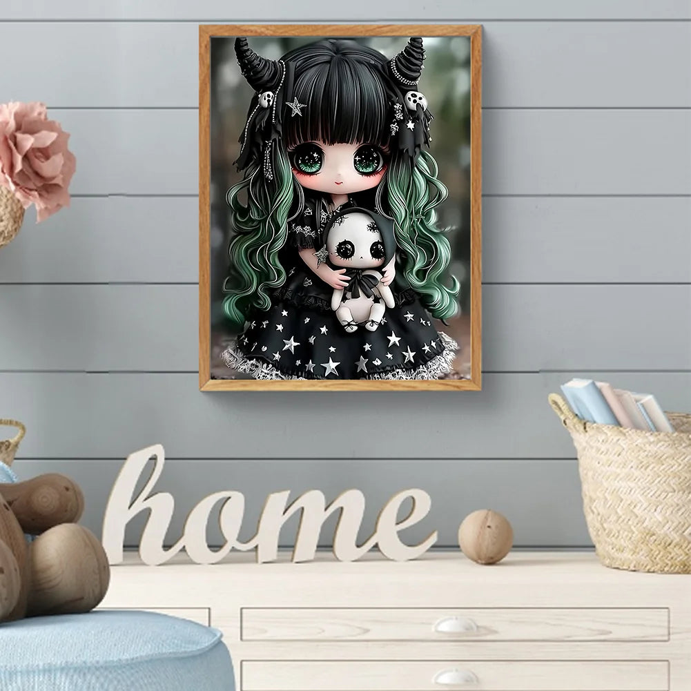 Diamond Painting - Full Round / Square - Girl Doll A
