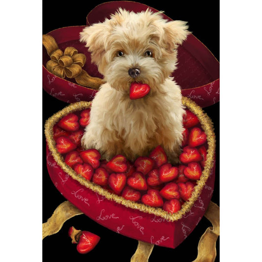 5D Diy Diamond Painting Kit Full Round Beads Dog