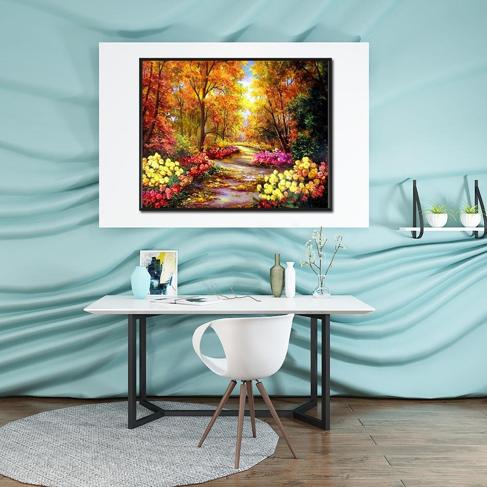 Diamond Painting - Full Round - Forest Path Scenery