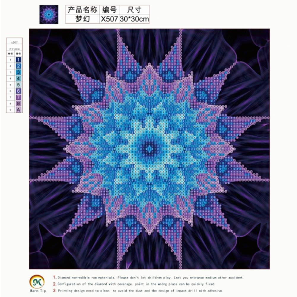 Diamond Painting - Partial Round - Mandala Flower