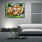 Diamond Painting - Partial Round - Fox Family