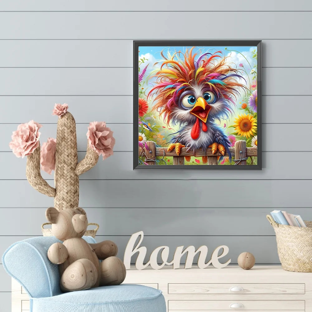 Diamond Painting - Full Round / Square - Crazy Chicken