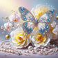 Diamond Painting - Full Round / Square - Butterfly And  Pearl Necklace