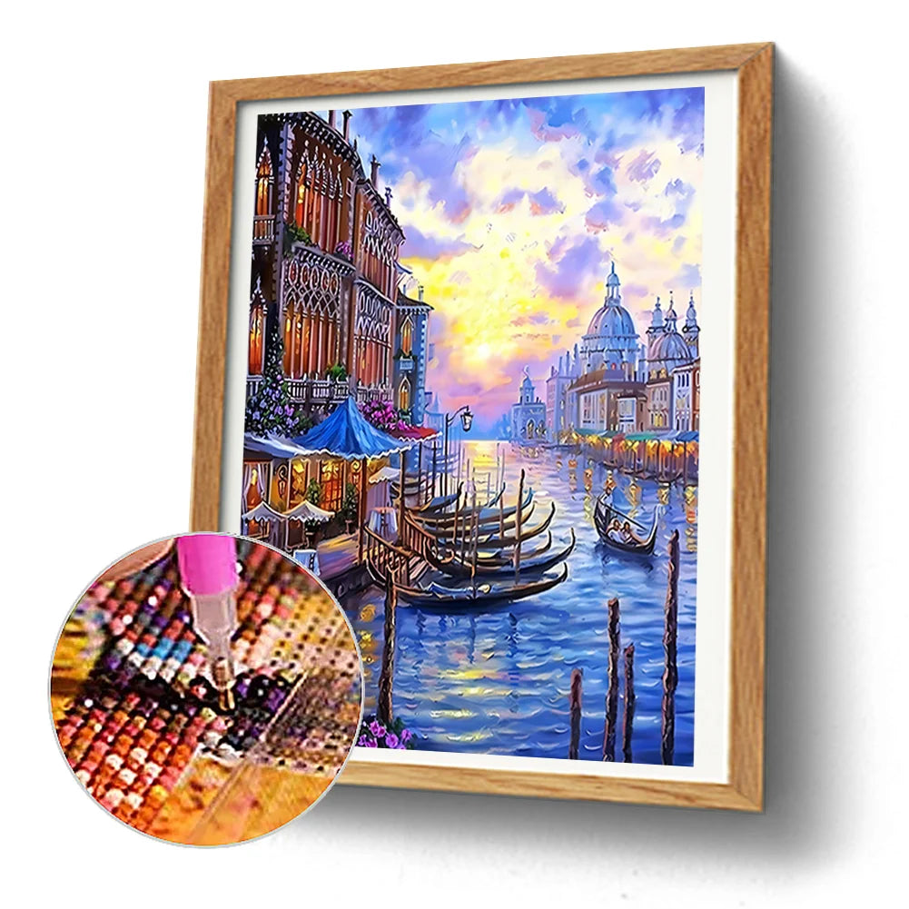Diamond Painting - Full Round / Square - River and House B