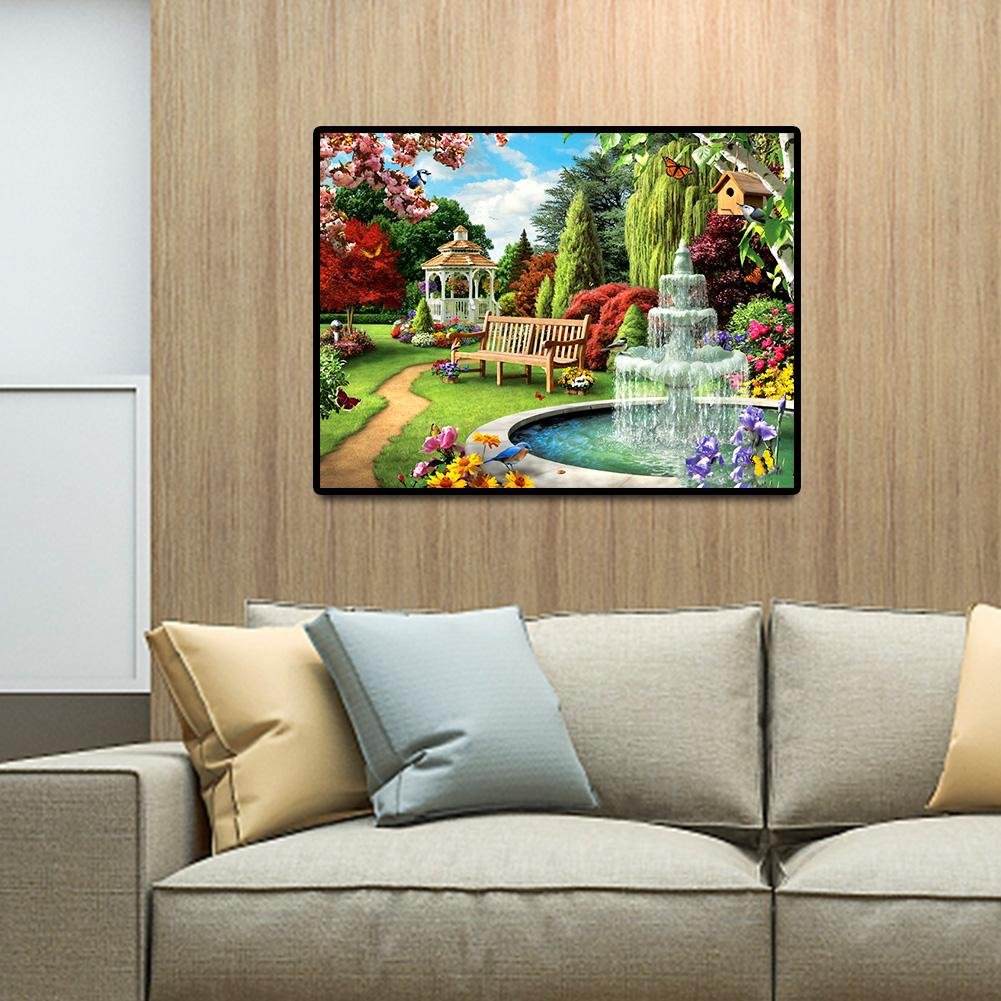Diamond Painting - Full Round - Courtyard