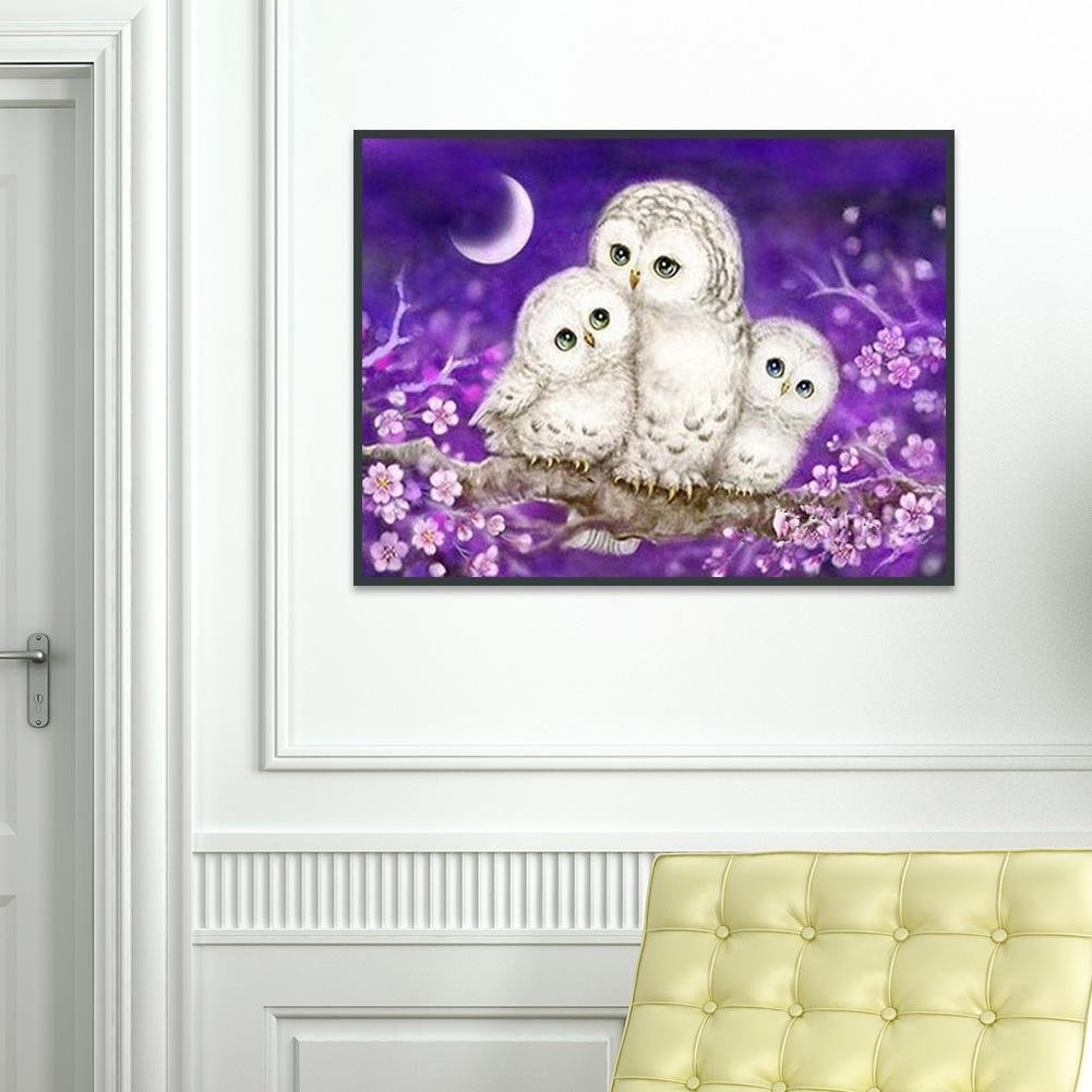 Diamond Painting - Partial Round - White Eagle Family