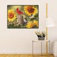 Diamond Painting - Full Round -Sunflower Birds