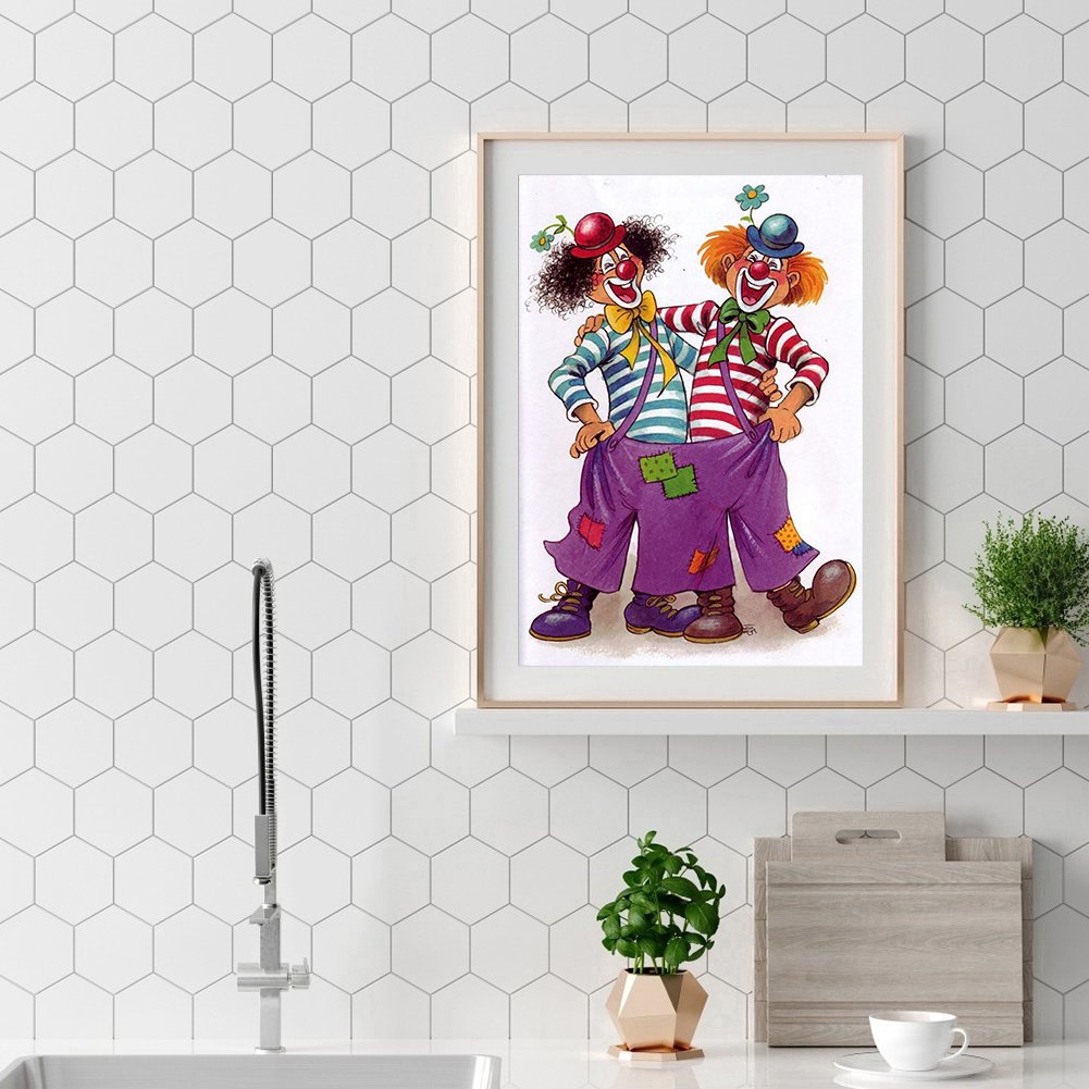 Diamond Painting - Full Round - Clown A