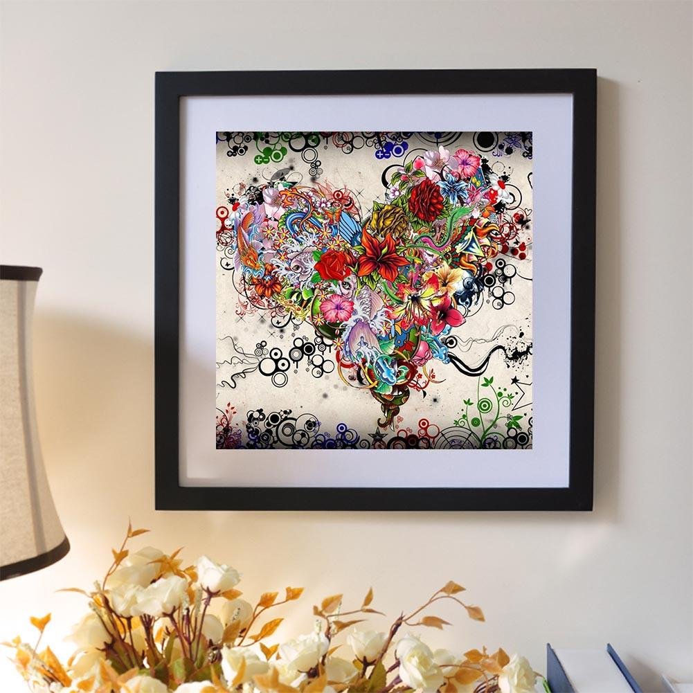 Diamond Painting - Full Round - Flower Heart