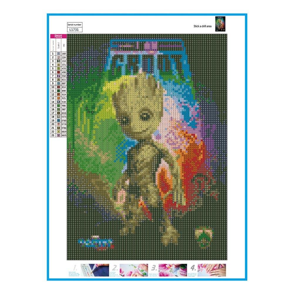 Diamond Painting - Full Round - Groot B