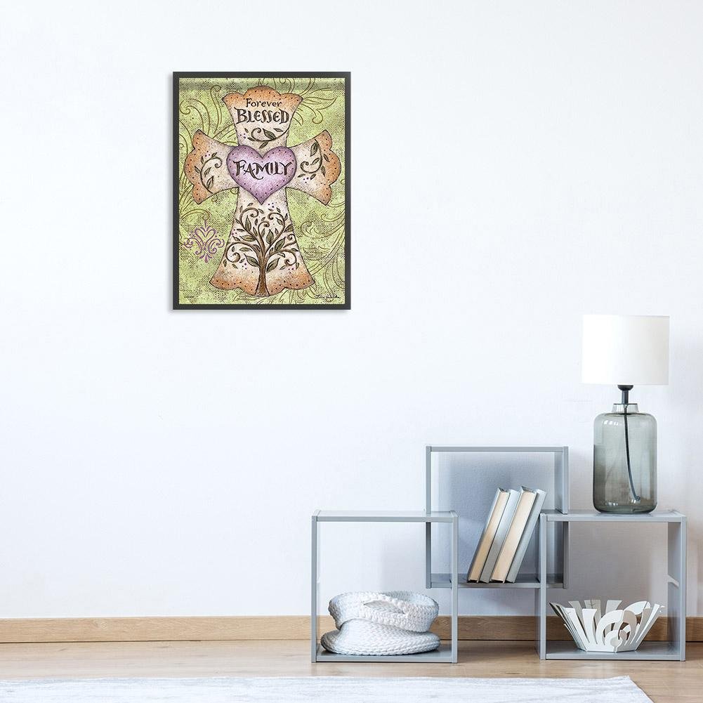 Diamond Painting - Full Round - Love and Cross 1