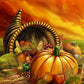 5D DIY Diamond Painting Kit - Full Round - Pumpkin A