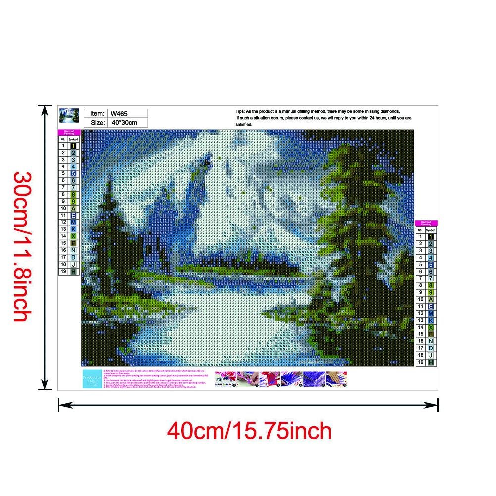 Diamond Painting - Full Round - Snow Mountain C