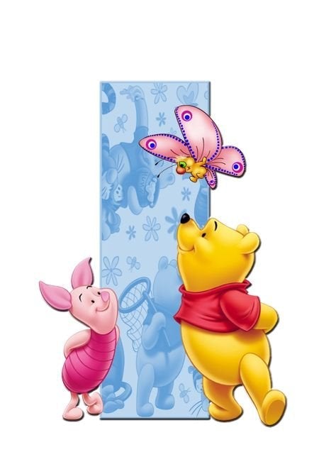 Diamond Paintings Art Full Square Drill Letter I Winnie The Pooh