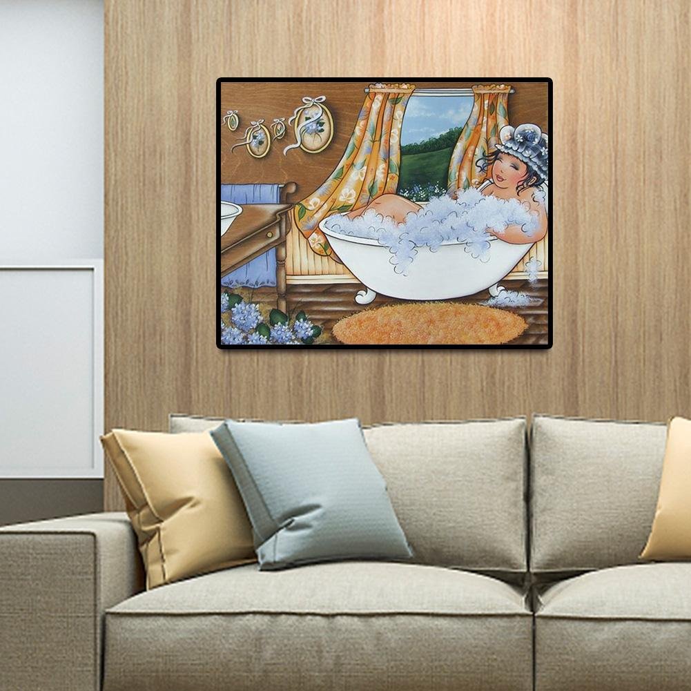 Diamond Painting - Full Round - Bathing Girl