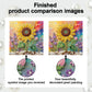 DIY Pearl Painting With Frame - Handmade Self-Adhesive Pearls - Sunflower (25*25cm) A